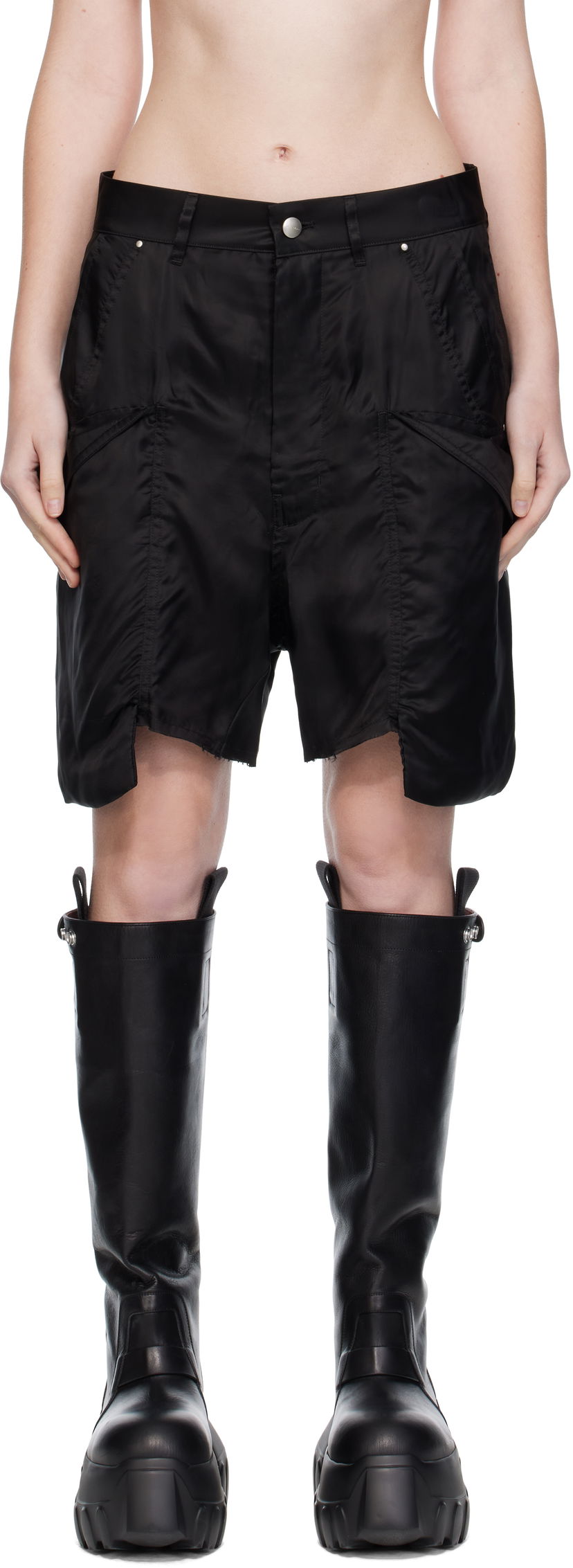 Kratke hlače Rick Owens Rick Owens Stefan Cargo Shorts Crna | RP02E4312 K