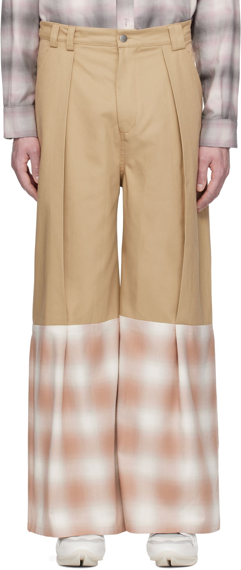 Hlače Collina Strada Collina Strada Cedar Wide Leg Trousers Bež | XX6045