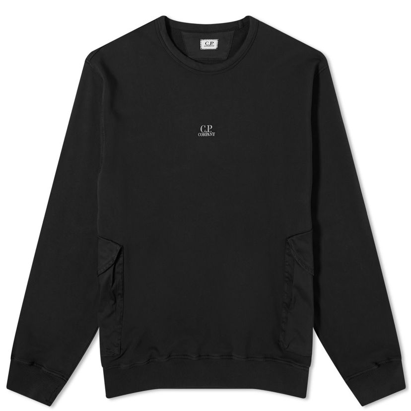 Dukserice C.P. Company Pocket Crew Sweat Crna | 16CMSS248A-110039M-999