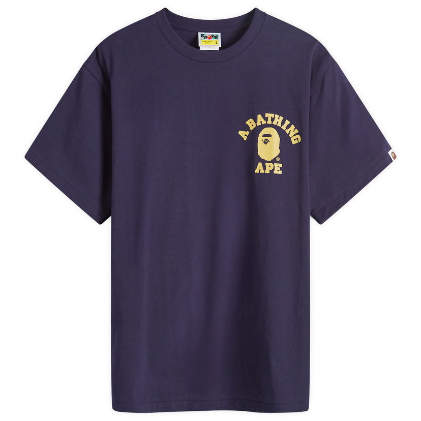 Majica kratkih rukava BAPE A Bathing Ape Colour Camo College ATS T-Shirt Tamnoplava | 001TEK301022M-NVY