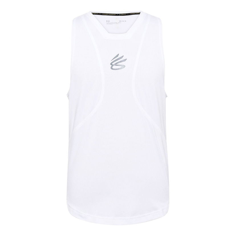 Majica bez rukava Under Armour Curry Performance Tank Bijela | 1362587-100
