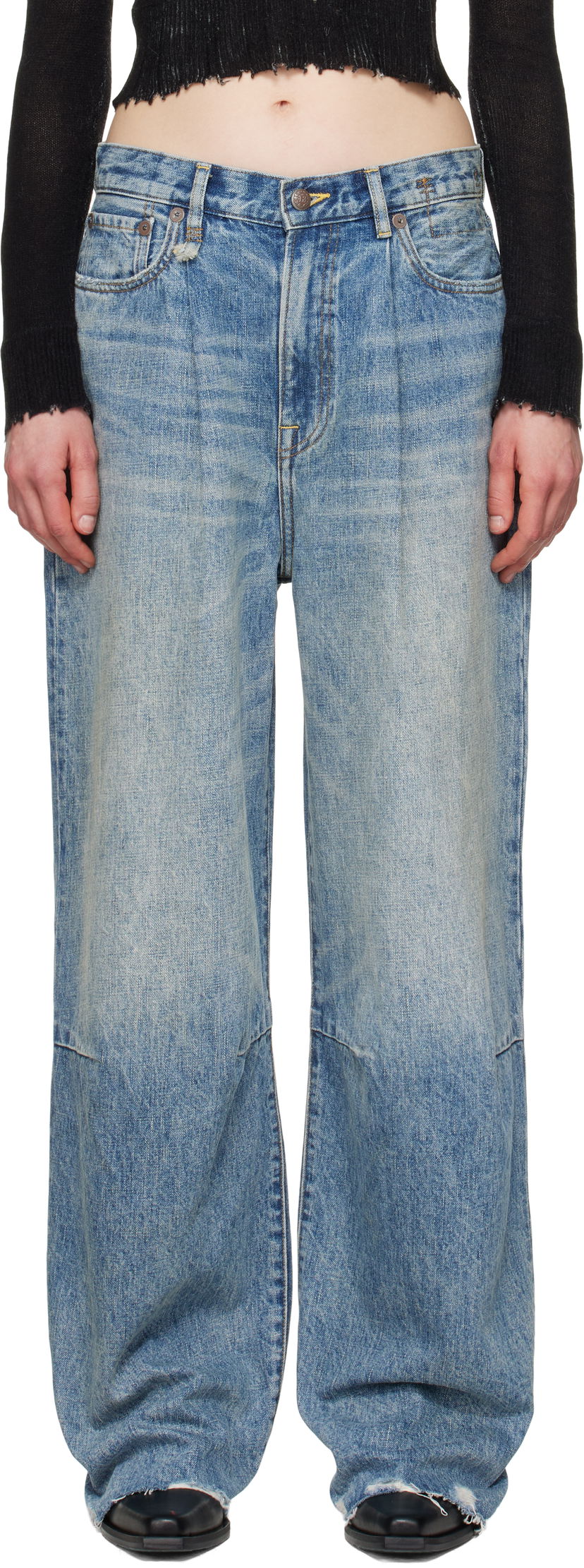 Jeans R13 R13 Wayne Articulated Knee Jeans Plava | R13WD146-D149C