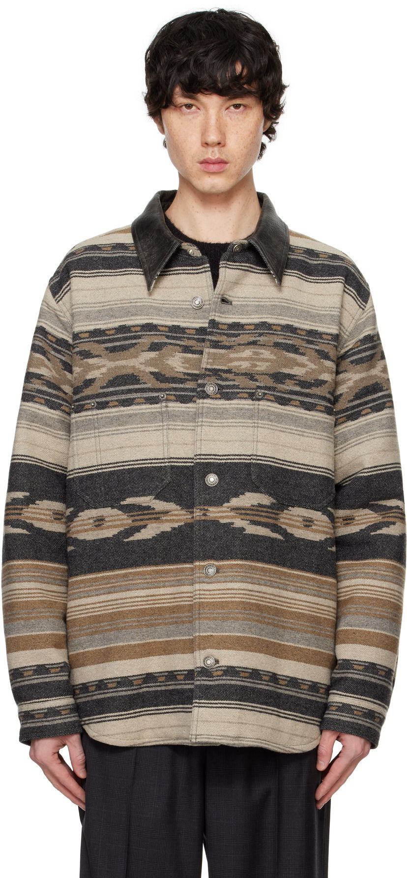 Košulja ISABEL MARANT Isabel Marant Dalton Patterned Jacket Bež | 25PVE0501HA-C1D01H