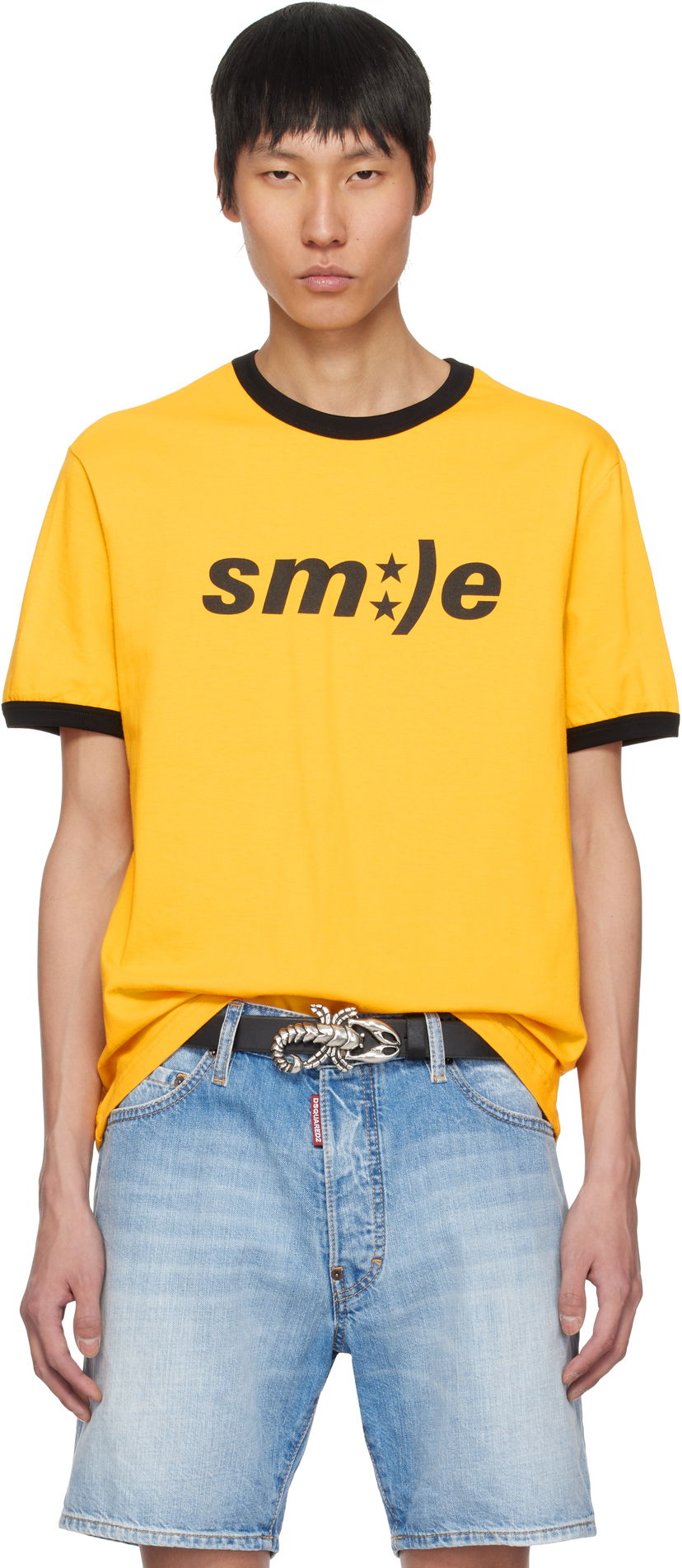 Majica kratkih rukava MISBHV MISBHV 'Smile' T-Shirt Žuta | 250M110