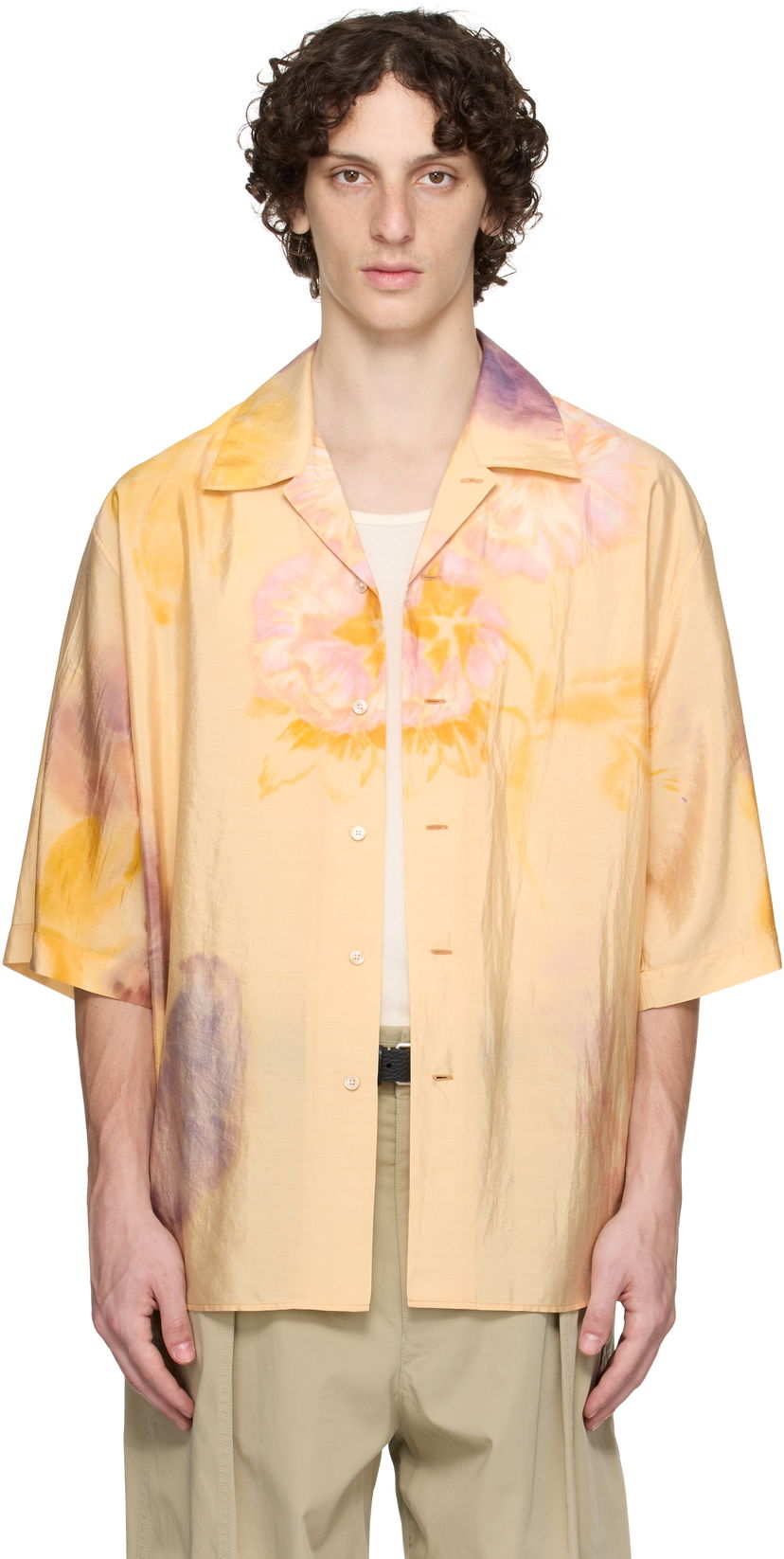 Košulja LEMAIRE Lemaire Summer Floral-Print Shirt Žuta | SH1171 LF1404