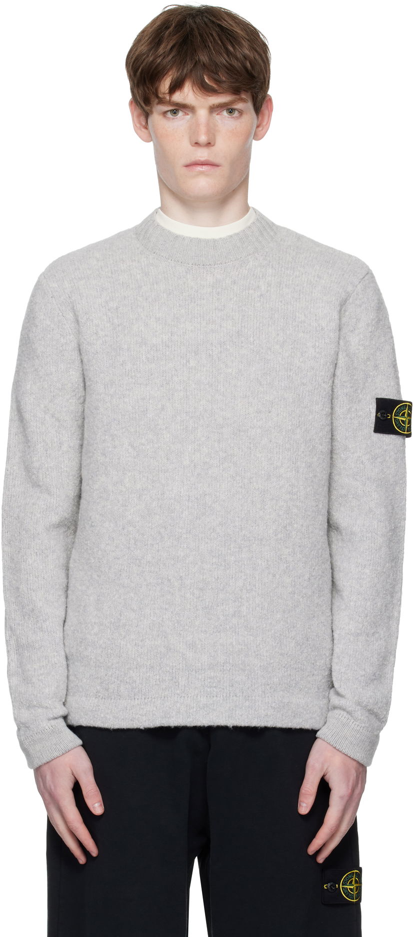 Džemper Stone Island Fancy Yarn Sweater Siva | K2S15 5100056 S00N2