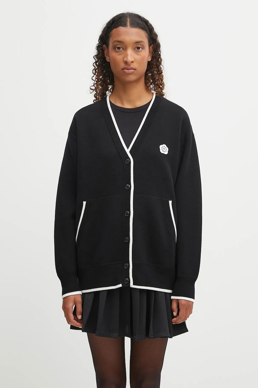 Džemper KENZO Kenzo RWS Boke Flower 2.0 Mid Cardigan Crna | FF62CA7103LF