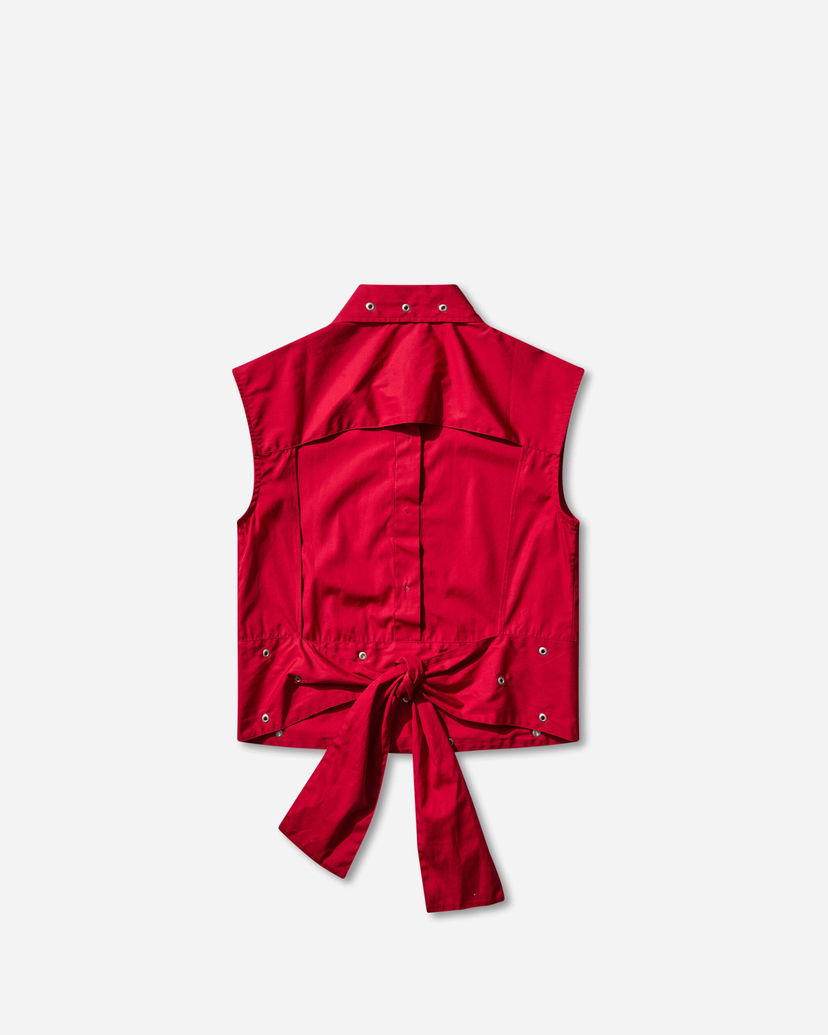 Prsluk OUR LEGACY Girdle Tie-Back Vest Crvena | W4252GLR 001