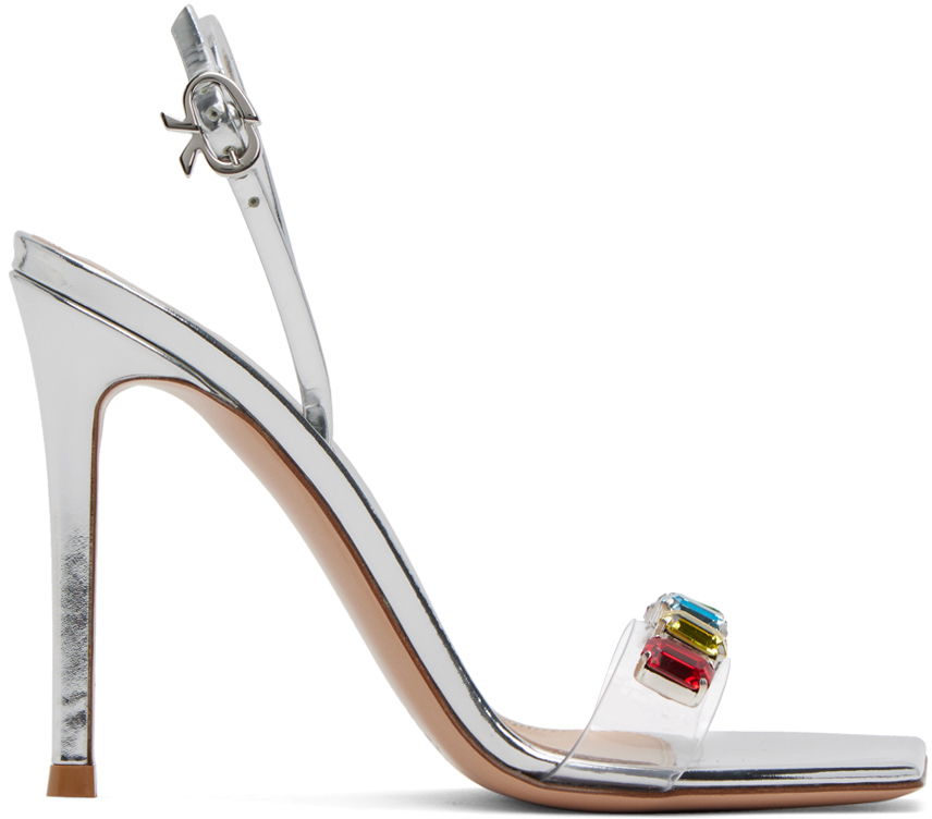 Tenisice i cipele Gianvito Rossi Gianvito Rossi Ribbon Candy Heeled Sandals Metalik | G32215.15RIC.PLM, 0