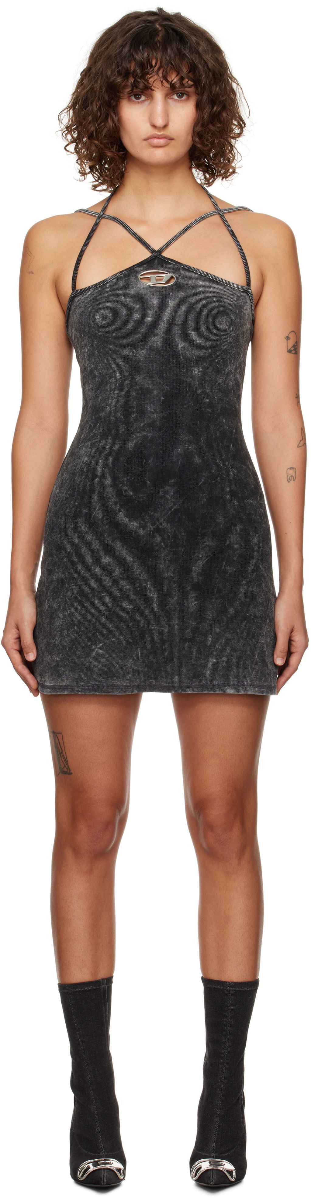 Haljina Diesel Minidress Crna | A14426 0KHAS, 0