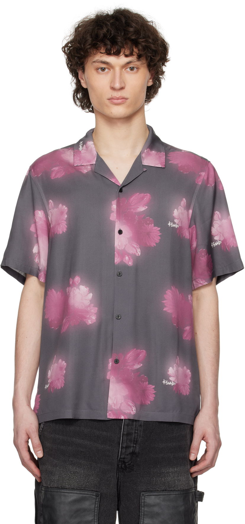 Košulja Ksubi Ksubi Cursed Resort Short Sleeve Shirt Siva | MSP25SH007