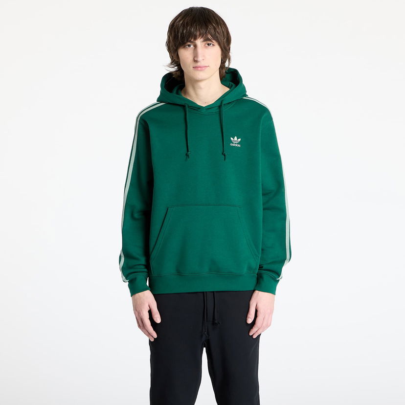 Dukserice adidas Originals Adicolor Classics 3-Stripes Hoodie Zelena | JP1001