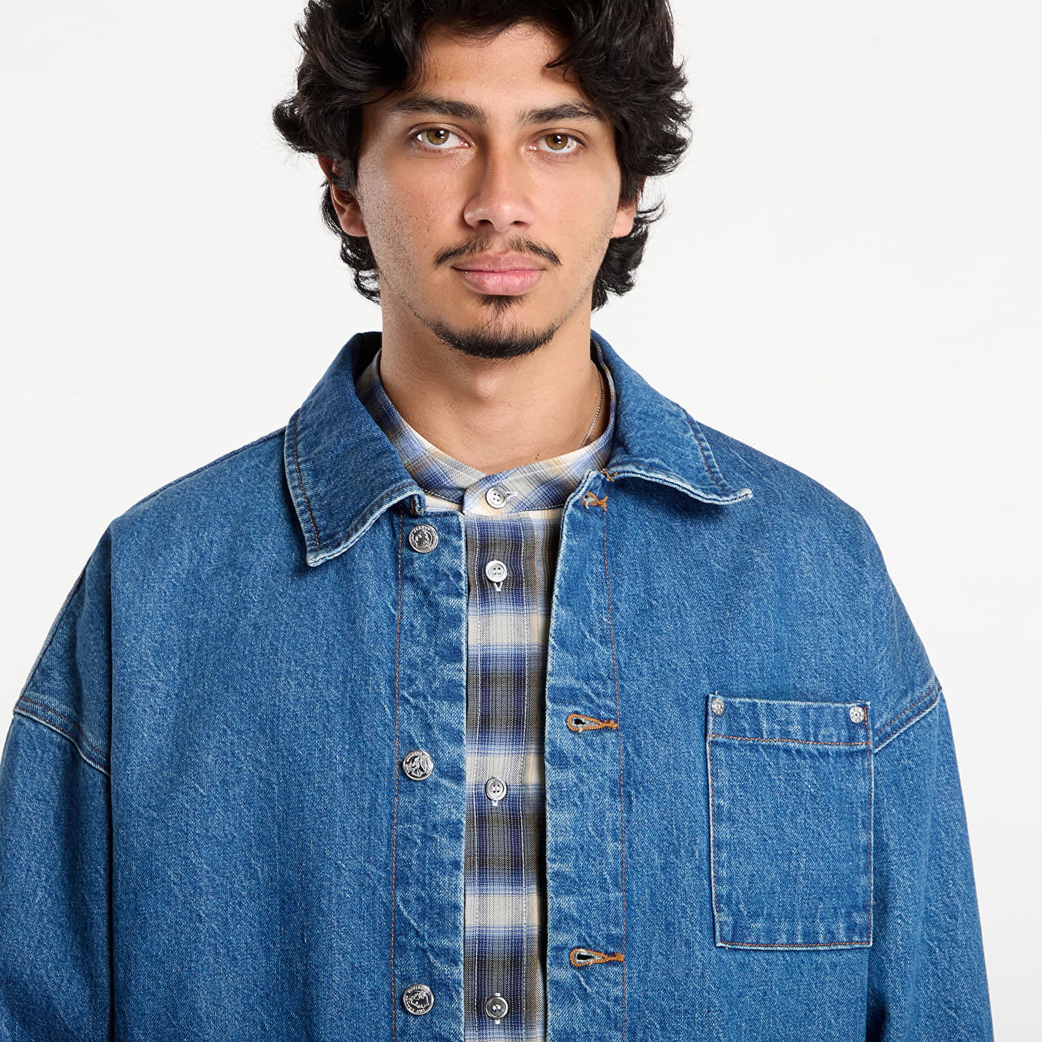 Jakna A.P.C. A.P.C. x Marc Jacobs Denim Jacket Plava | COHKK-M32011 IAL, 1