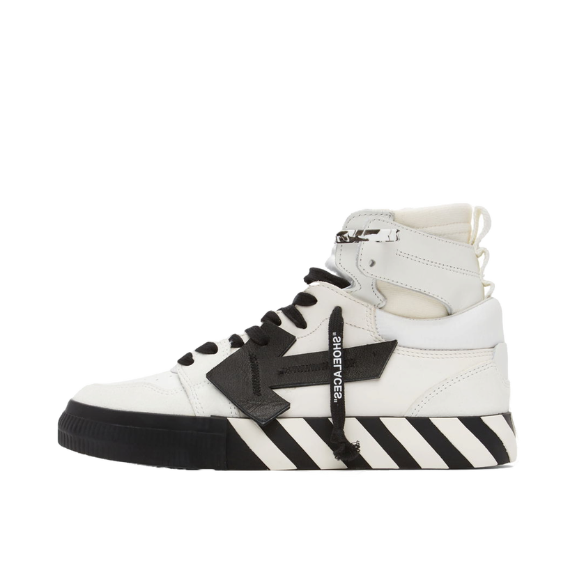 Tenisice i cipele Off-White High Top Vulcanized Leather Bijela | OMIA225F21LEA0010110