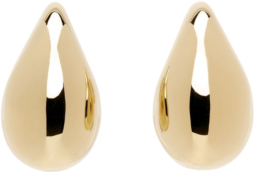 Naušnice Bottega Veneta Drop Medium Earrings Metalik | 795593 VAHU0