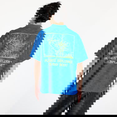 Polo majica Pleasures PLEASURES Planets Polo T-Shirt Plava | P25SU014 BLUE, 2