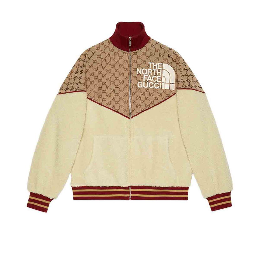 Jakna Gucci The North Face x Zip Jacket Beige/Ebony Bež | 672394 XJDS0 2102