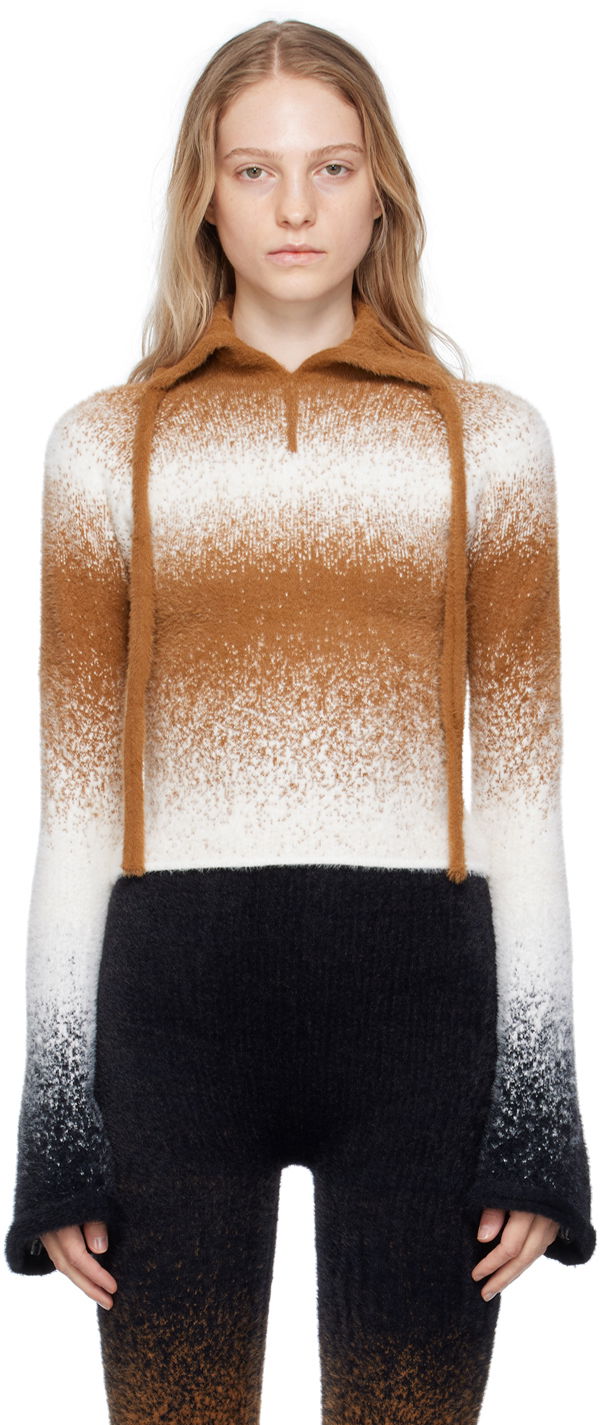 Džemper Ottolinger Ottolinger Gradient Fuzzy Knit Sweater Smeđa | 705902