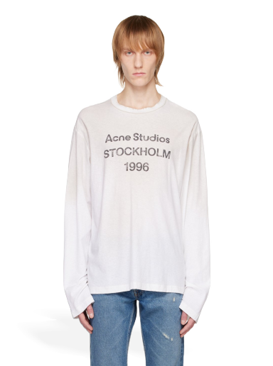 Majica kratkih rukava Acne Studios Printed T-Shirt Bijela | CL0197-