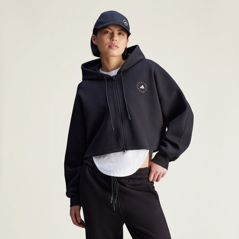 Dukserice adidas Performance Cropped Sportswear Hoodie Crna | JD8107