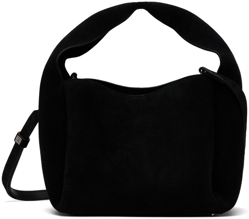 Ručna torbica TOTEME Bucket Suede Shoulder Bag Crna | 241-WAL998-LE0050