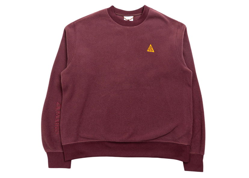 Dukserice Nike ACG Nike NRG ACG Polar Crewneck Burgundy Tamnocrvena | CV0626-643