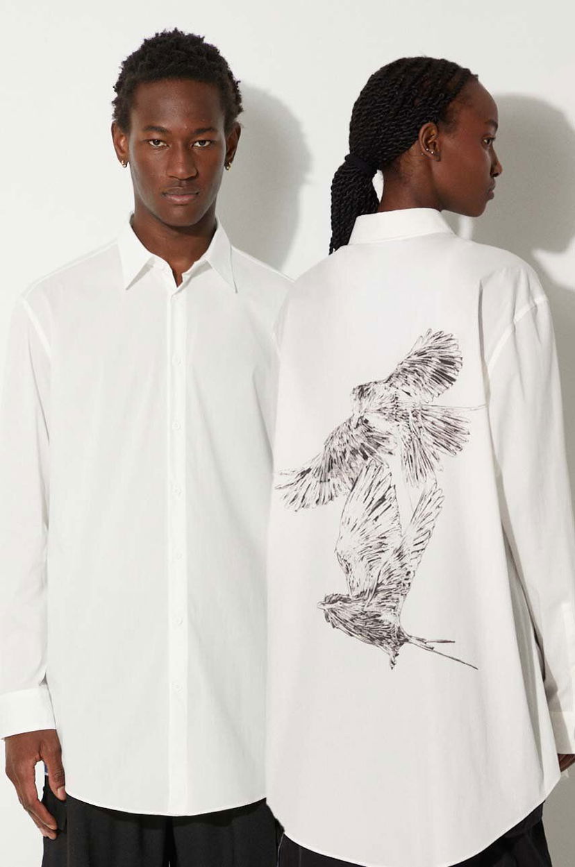 Košulja Y-3 Graphic Relaxed Shirt Bijela | JE9273