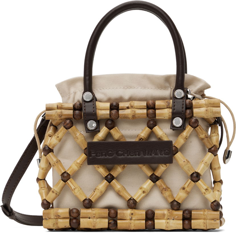 Ručna torbica Feng Chen Wang Feng Chen Wang Woven Bamboo Bag Bež | FENG19AC16