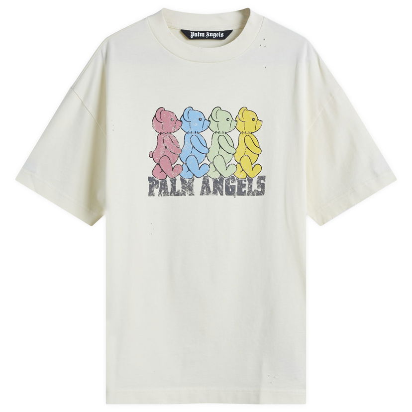 Majica kratkih rukava Palm Angels Palm Angels Crossroad Bears T-Shirt, Size Large Bijela | PMAA001S25JER0060B84