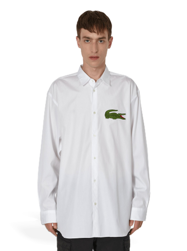 Košulja Comme des Garçons Lacoste x Woven Shirt Bijela | FL-B003-W23  1