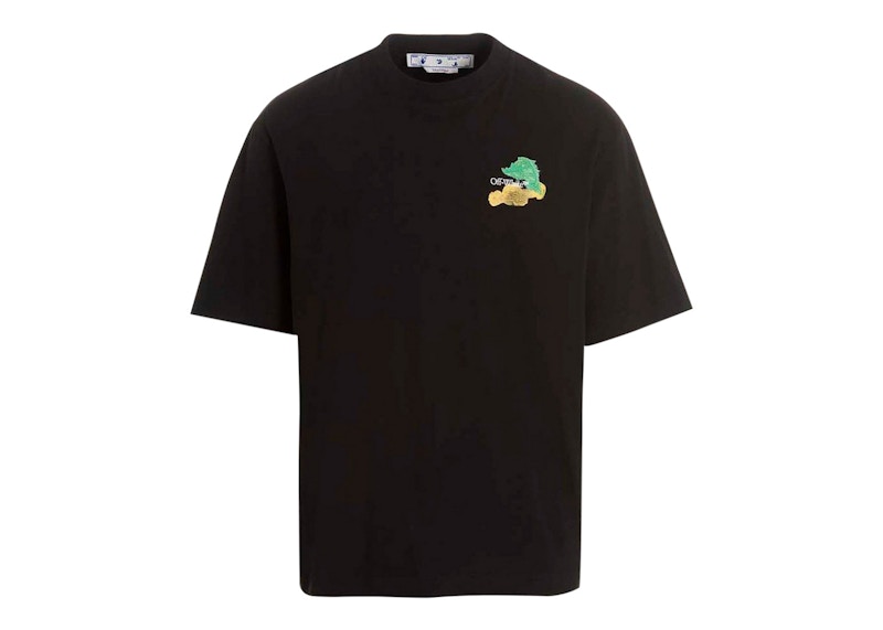Majica kratkih rukava Off-White Brush Arrows Over Skate S/S Tee Black/Multi Crna | OMAA120S23JER0011084