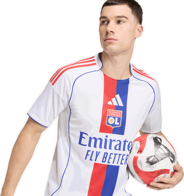 Dres adidas Performance Olympique Lyonnais 25/26 Home Jersey Bijela | JD1396, 3