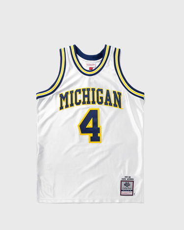 Dres Mitchell & Ness NCAA AUTHENTIC JERSEY MICHIGAN 1991-92 CHRIS WEBBER #4 Bijela | AJY55329-UMI91CWEWHIT, 0