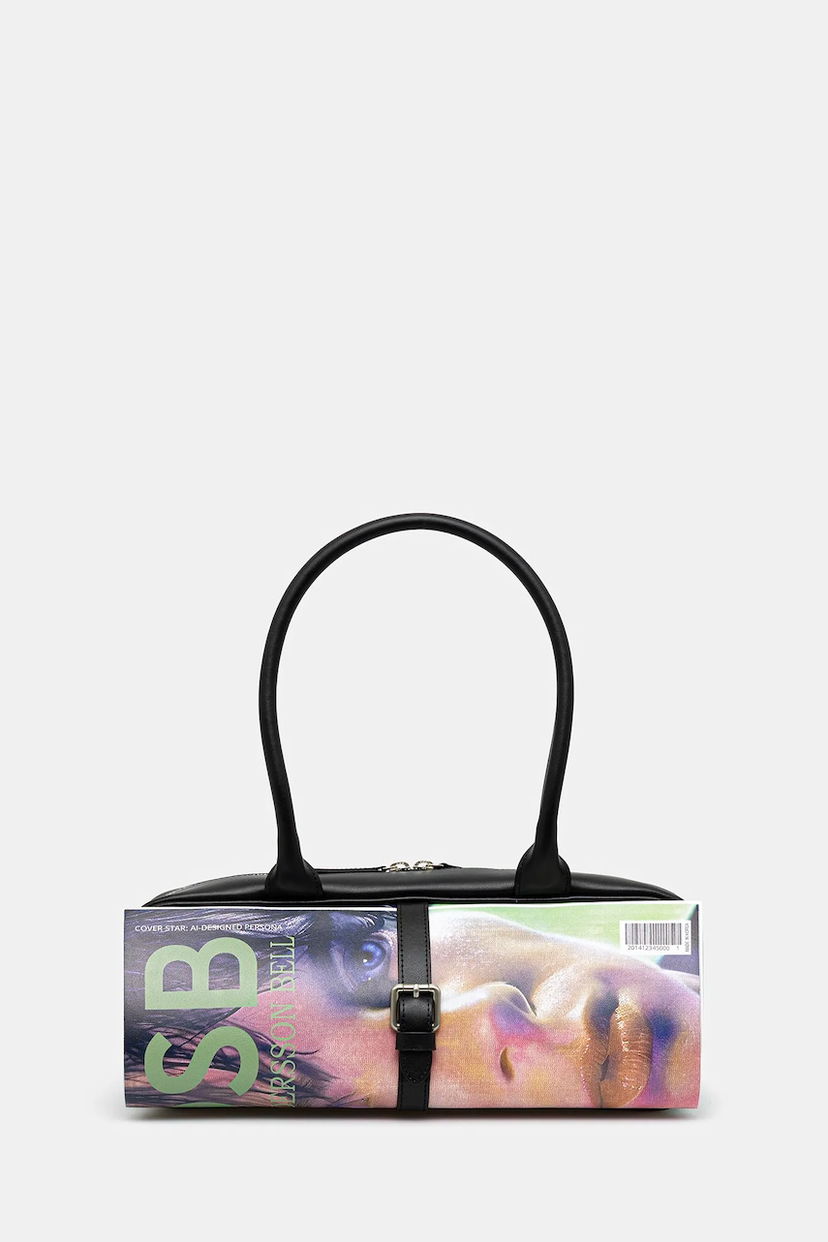 Ručna torbica Andersson Bell Andersson Bell Magazine Leather Handbag Crna | aaa490w