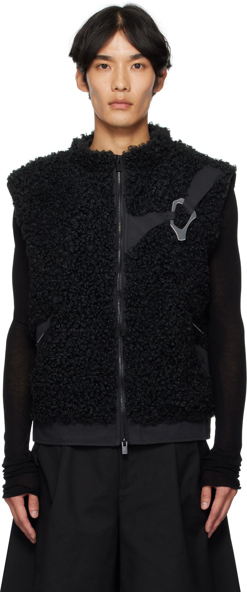 Prsluk HELIOT EMIL HELIOT EMIL Chiaroscuro Fleece Vest Crna | PREAW25_M_03_038_BLK01