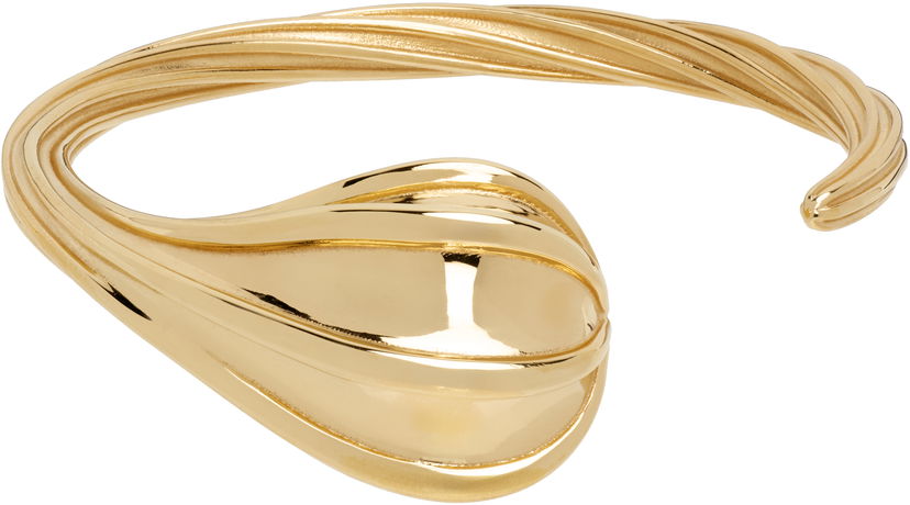Narukvica Bottega Veneta Bottega Veneta Gold Drop Cuff Bracelet Žuta | 838149 VAHU0
