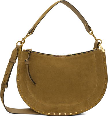 Torba za rame ISABEL MARANT Isabel Marant Oskan Soft Zipped Suede Shoulder Bag Zelena | BF0066FA-B2C03M, 0