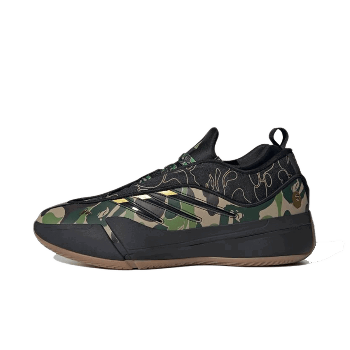Tenisice i cipele adidas Originals BAPE x Dame 9 "Black & Green" Crna | JH6358, 0
