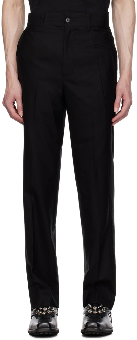Hlače Feng Chen Wang Feng Chen Wang Paneled Trousers Crna | FUF16TR13B