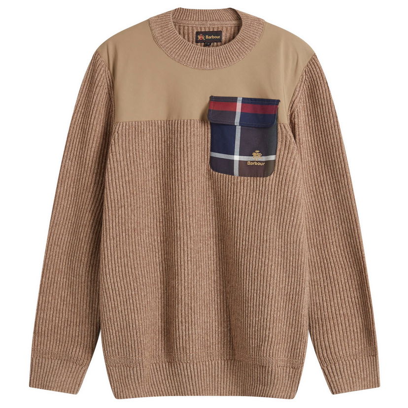 Džemper Barbour Baracuta Miller Crew Knit Jumper Smeđa | MKN1614TA71
