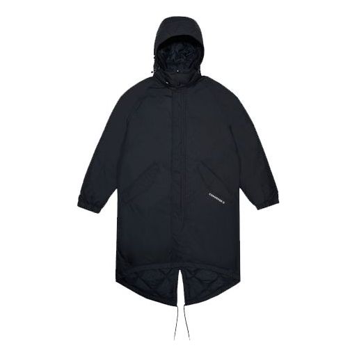 Parka Converse Long Down Trench Coat Crna | 10019985-A01