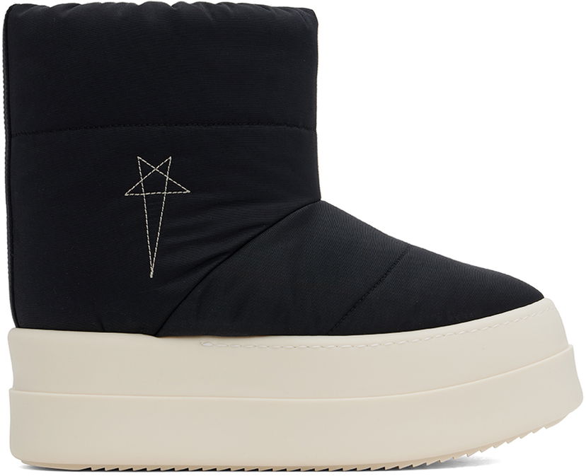 Tenisice i cipele Rick Owens Porterville Mega Bumper Low Lunar Boots Crna | DS02D2839 MUPAM9