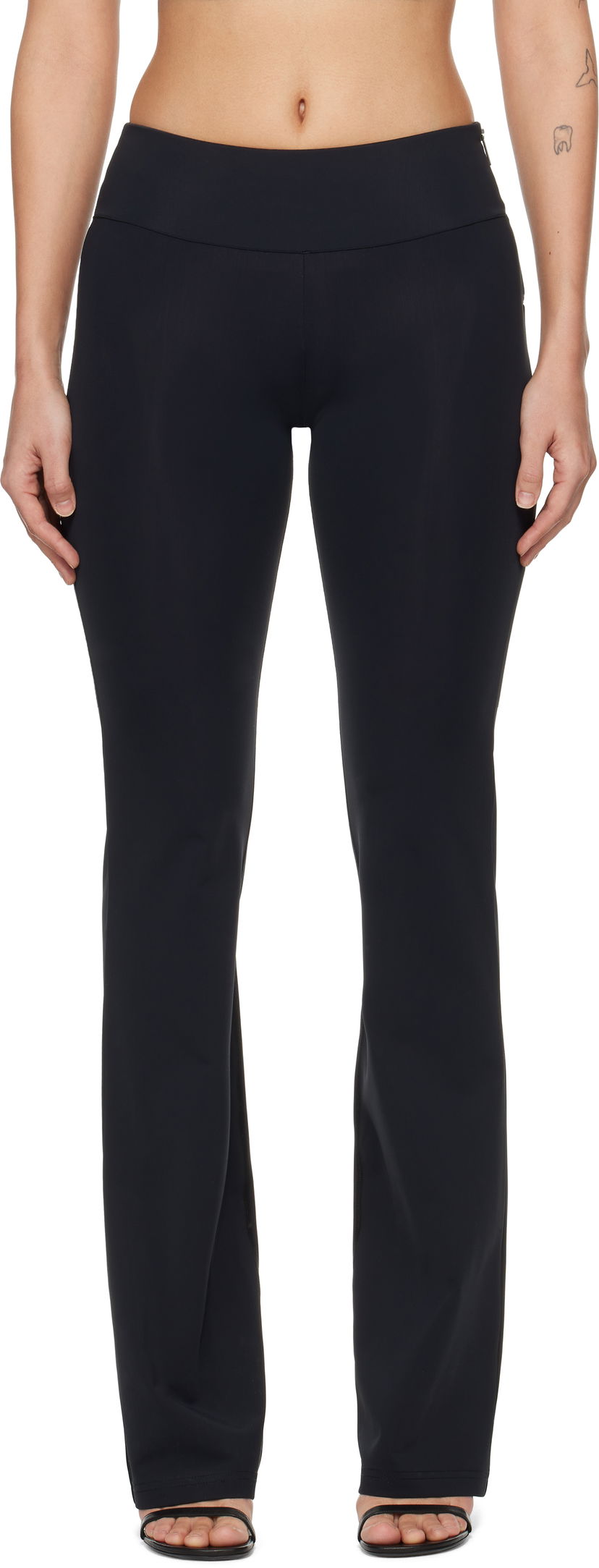 Hlače Courrèges Courrèges Scuba Jersey Trousers Crna | 125JPA297PA0043