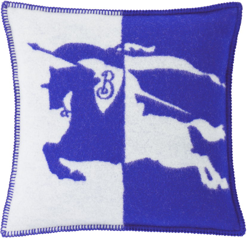 Home decor Burberry Burberry EKD Wool Equestrian Knight Decorative Pillow Plava | 8076989