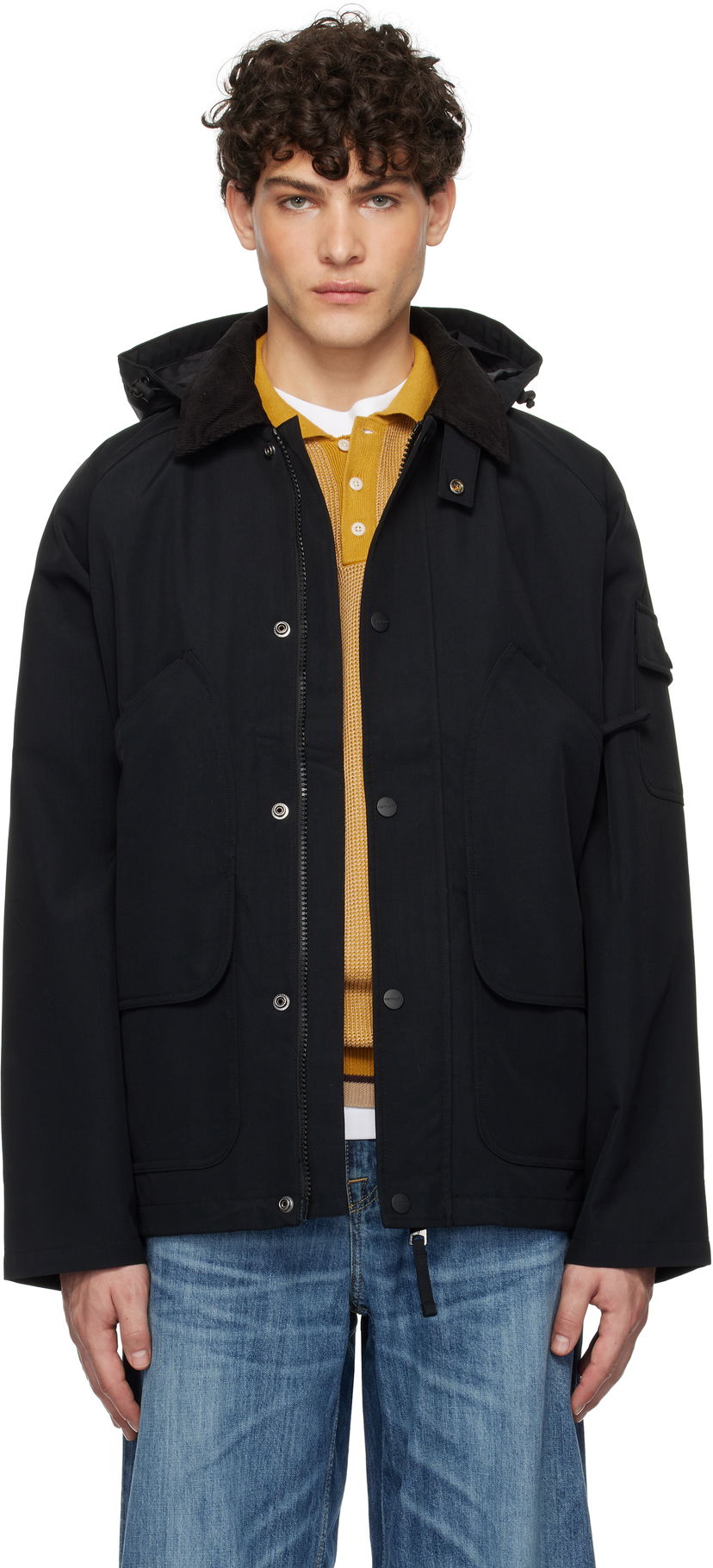Parka Carhartt WIP Black Hooded Work Jacket Crna | I033871