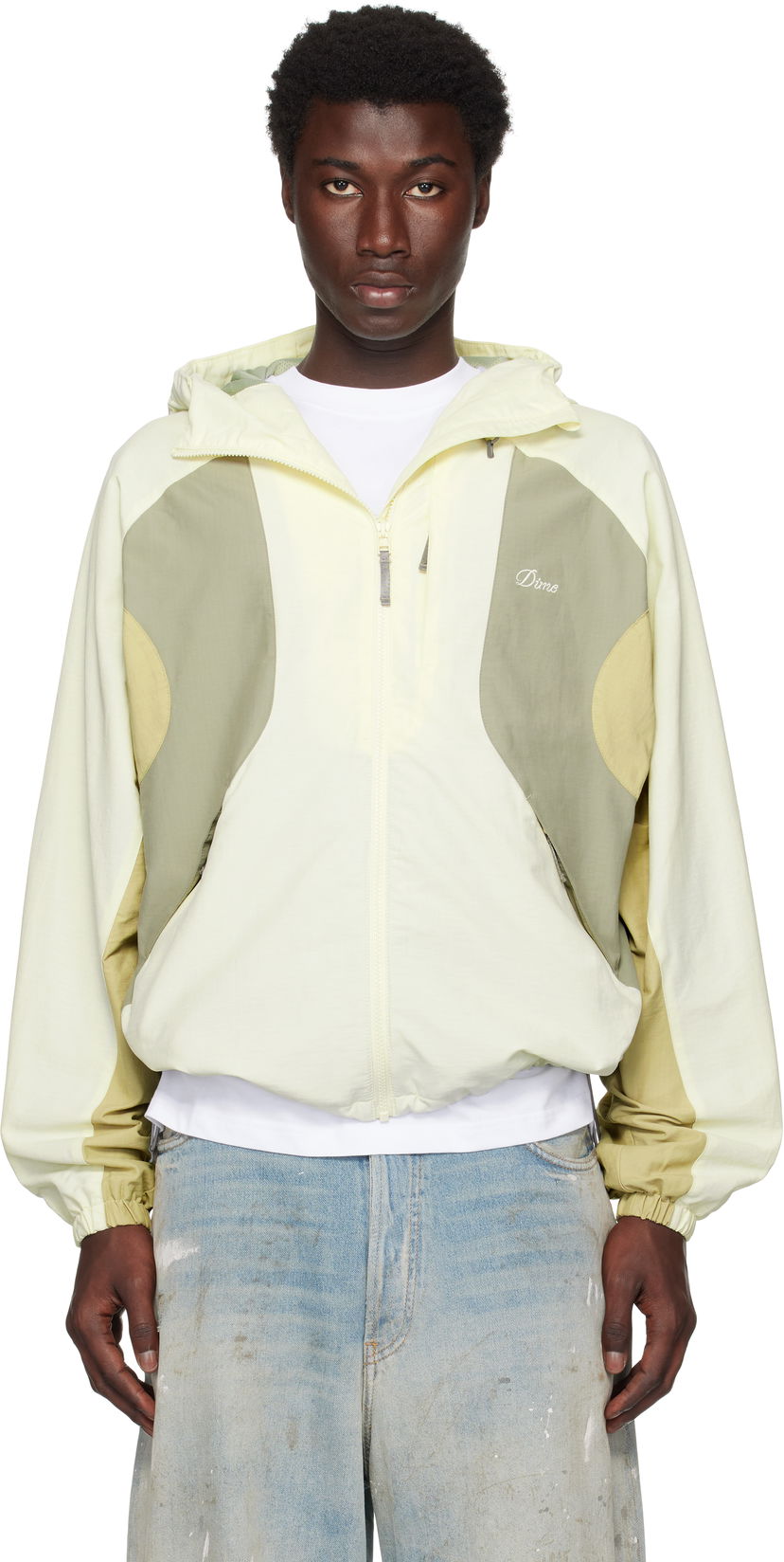 Vjetrovka Dime Dime Tech Windbreaker Jacket Žuta | DIMESU253WHT