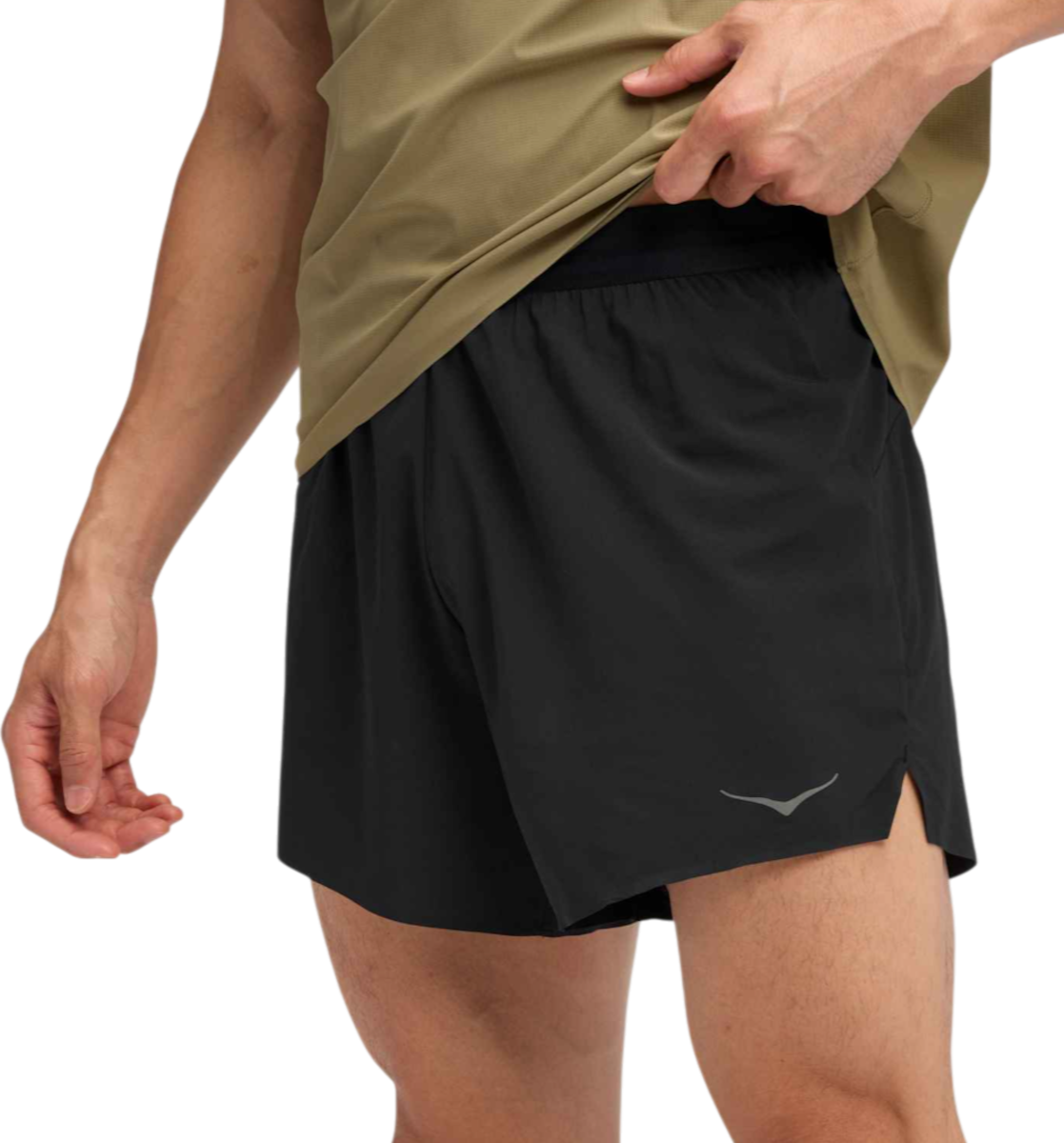 Kratke hlače Hoka One One Hoka Glide 5" Shorts with Brief Crna | 1176971-blk, 0