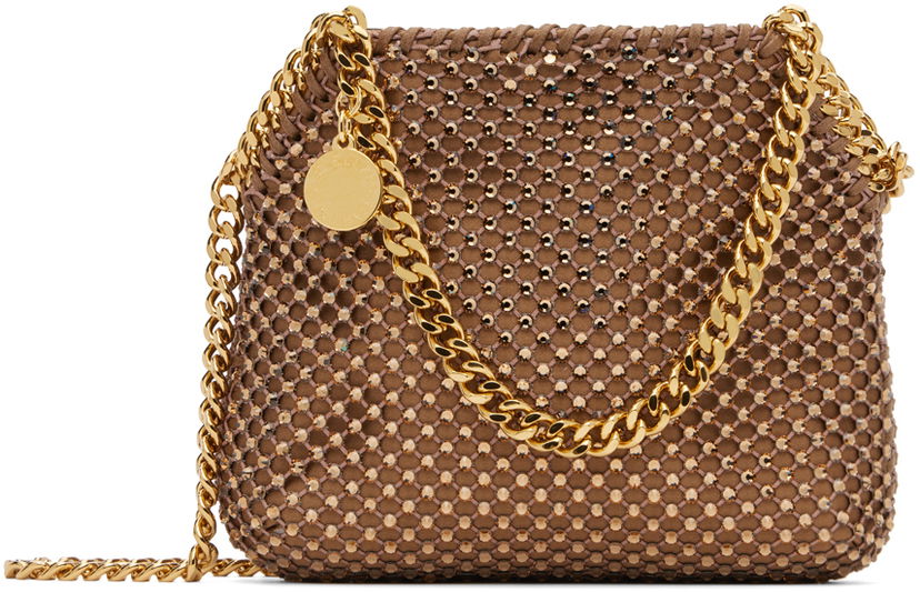 Ručna torbica Stella McCartney Stella McCartney Falabella Mini Chain Bag Smeđa | 700109WP0329