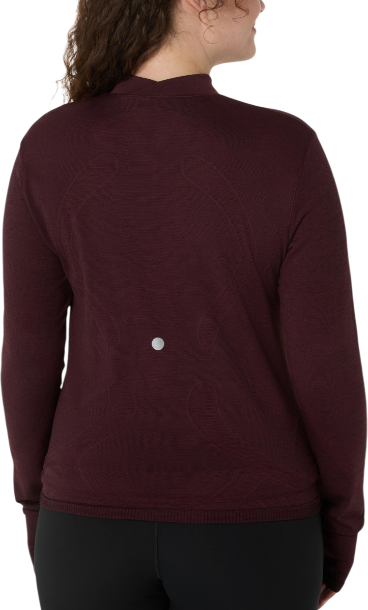 Majica kratkih rukava Asics ROAD WINTER SEAMLESS Long Sleeve Top Tamnocrvena | 2012d277-600, 1