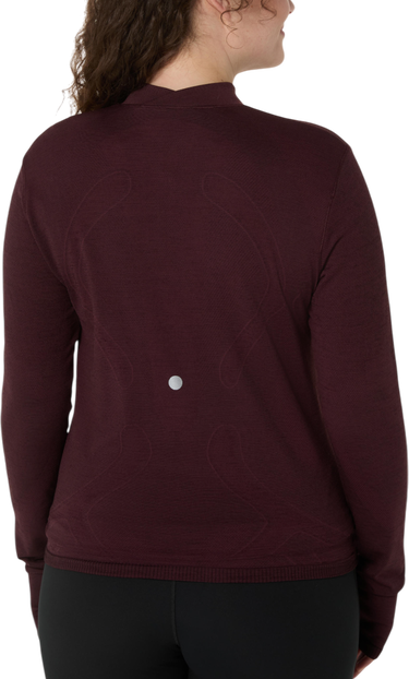 Majica kratkih rukava Asics ROAD WINTER SEAMLESS Long Sleeve Top Tamnocrvena | 2012d277-600, 1